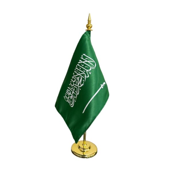 ⁦علم المملكة العربية السعودية مكتبي #25⁩ - الصورة ⁦4⁩